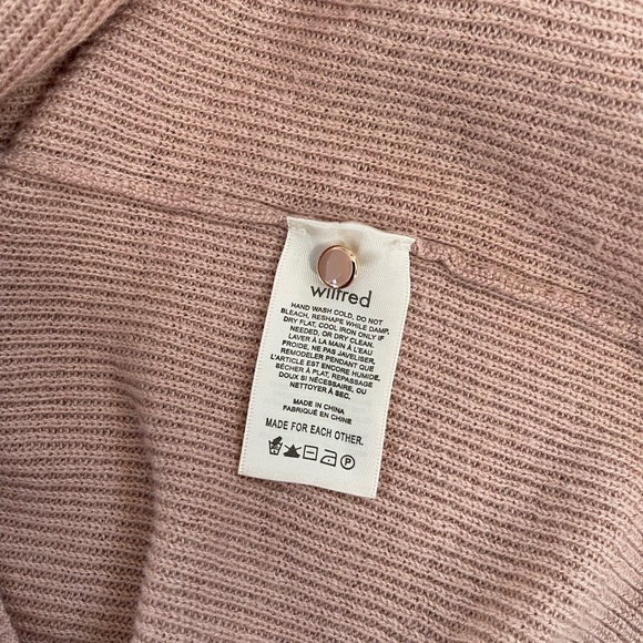Aritzia Wilfred Front to Back Cardigan in Dusty Rose XS - Picture 7 of 9